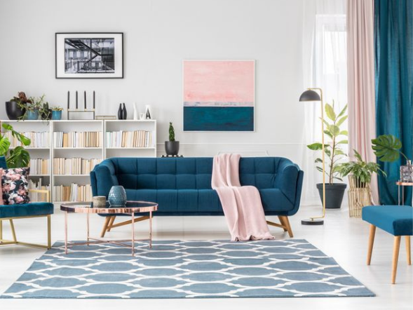 Blue Living Room