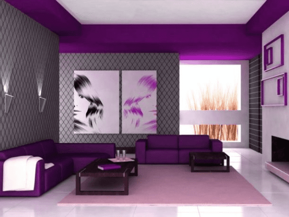 Purple Living Room